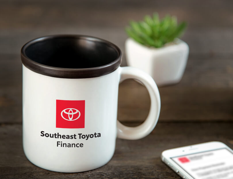 Mug and Phone with Logos